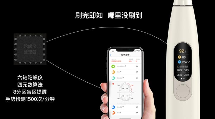 电动牙刷配上触控彩屏 Oclean X新品众筹特价249元