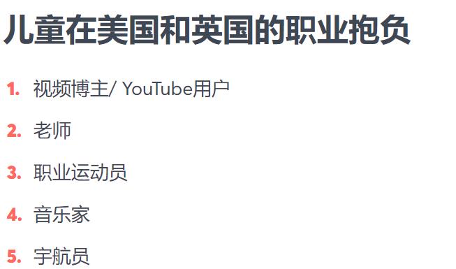 视频博主取代宇航员 正在成为英美小孩的第一梦想