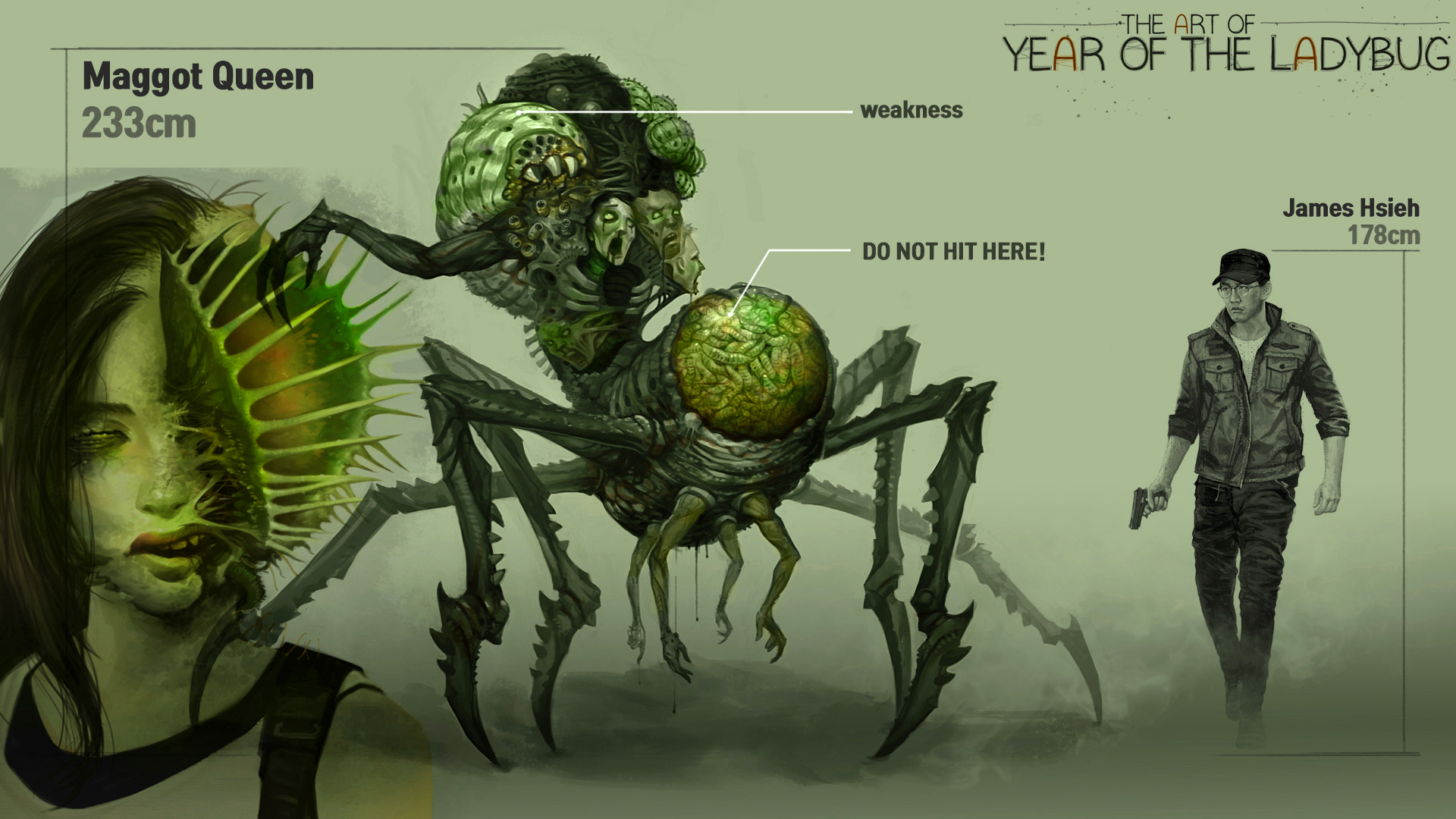 生存恐怖游戏《瓢虫之年》部分游戏概念图公开 诡异恐怖的画风