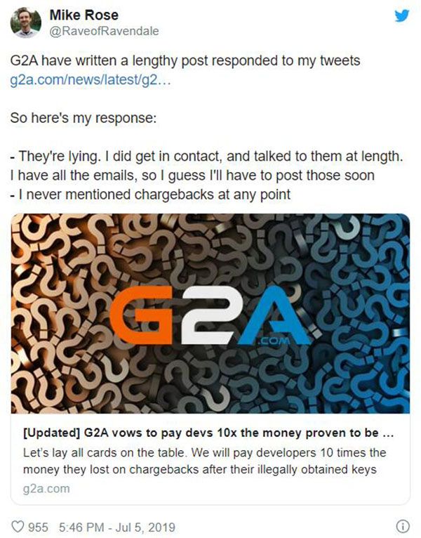 G2A内部调查显示网站中有售卖被盗的游戏key