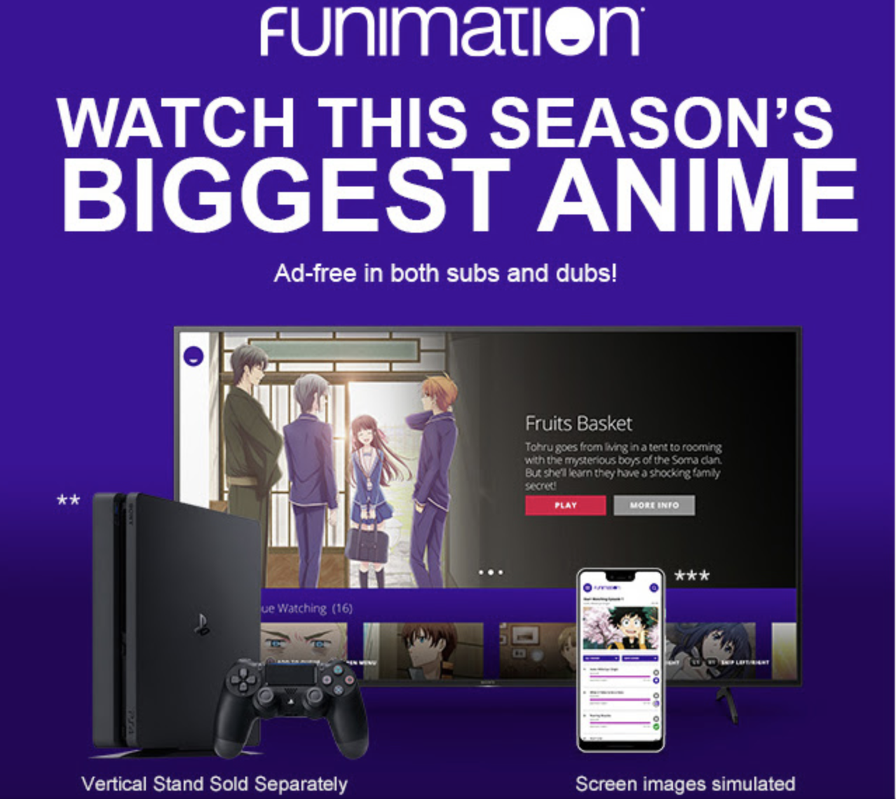 索尼将向PS Plus用户赠送两个月Funimation会员