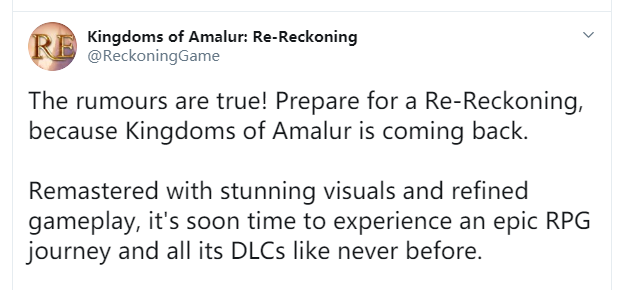 《阿玛拉王国》重制版正式公开 确定于8.18发售