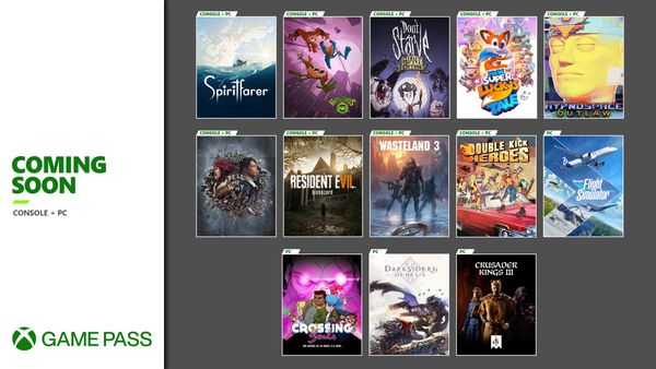 今日微软公开Xbox Game Pass近期新入库游戏阵容