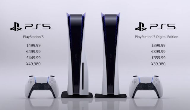 PlayStation 5售价400美元起 部分地区11月12日上市