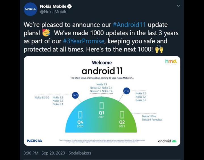 HMD Global ŵֻ Android 11 ʱ ɾ