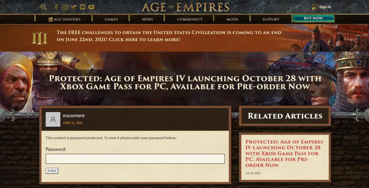 微软曝光 帝国时代4 Steam页面包含发售日期 Donews游戏